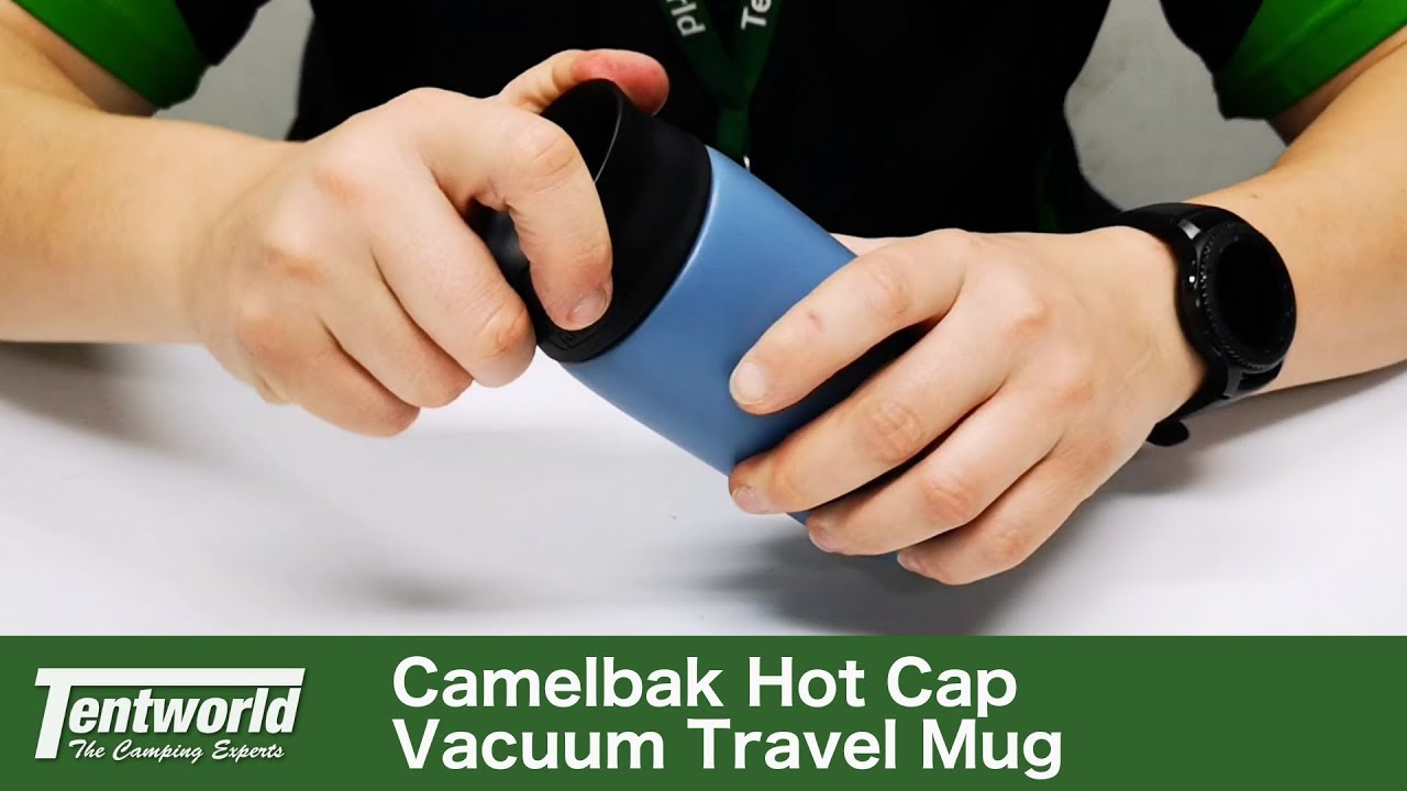  CamelBak Hot Cap Travel Mug, Insulated Stainless Steel, Perfect  for taking coffee or tea on the go - Leak-Proof when closed - 12oz, Black :  Home & Kitchen