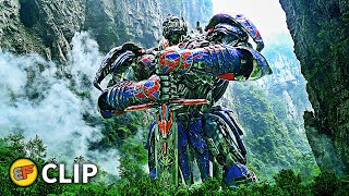 Optimus Prime vs Grimlock - 'Let Me Lead You' Scene | Transformers Age of Extinction (2014) IMAX