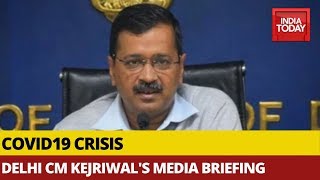 Arvind Kejriwal Briefs Media On Covid-19 Outbreak, Lockdown In Capital | Watch
