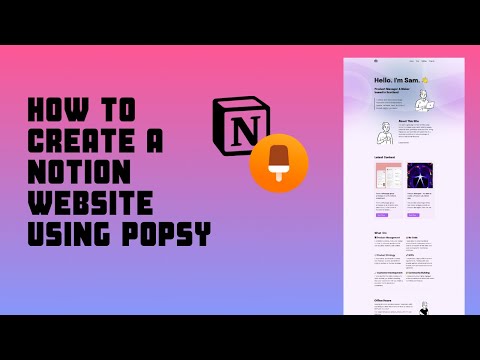 How to use Popsy with my Notion Website Template