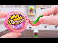 Awesome miniature hubba bubbba bubble tape  asmr tiny chewing gum  mini food by miniature cooking