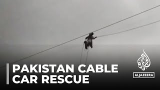 Pakistan cable car rescue: All eight passengers brought to safety
