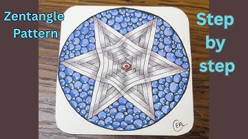 Zentangle Pattern-Auraknot | Drawing Tutorial For Beginners