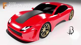 Car Design Speedrun 19 - Using Autodesk Fusion 360 - muscle car