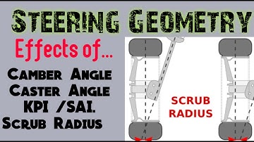 Steering Geometry | Wheel Alignment | Camber Angle | Scrub Radius | Caster Angle | KPI/SAI