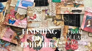 More Finishing off Ephemera