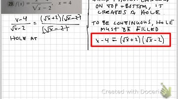 Calculus - Give Formula for Extended Function that is Continuous at Given x