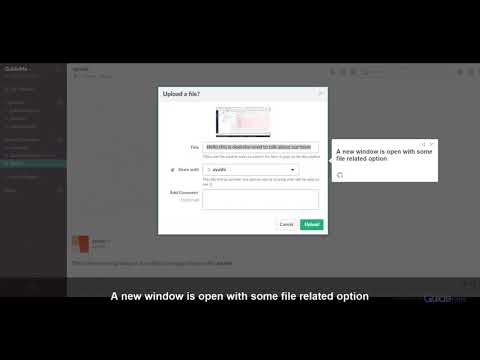 Video: Bagaimana cara menambahkan lampiran di slack?