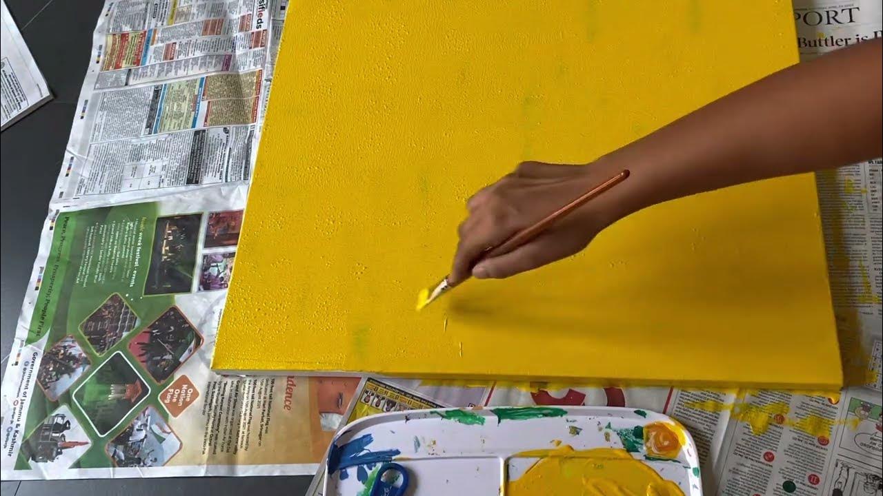 How to use a foam roller on canvas how to paint base layer on big