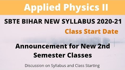 2nd Sem Applied Physics II Syllabus_ SBTE BIHAR_ Polytechnic Studies