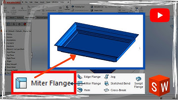 Learn  to use sheet metal tool in SolidWorks | Mitre Flange |#solidworks  #3dmodeling #3ddesign