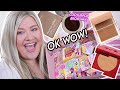 TESTING JUST DROPPED NEW MAKEUP!! ONE/SIZE POWDER FOUNDATION + COLOURPOP BROW WAX