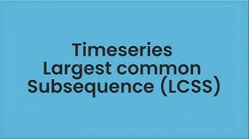 LCSS - finding similarity between multiple timeseries