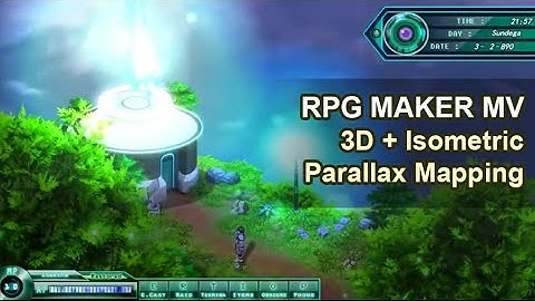 RPG Maker MV - 3D Isometric Parallax Mapping Test (LIVENEL - Teirra Map)