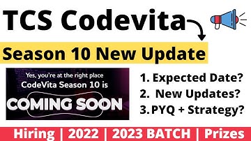 TCS Codevita Season 10 New Update | Soon Registration Starts | New Update |New Features #tcscodevita