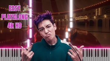 Mingle Game Song Round and Round, Piano with Playalong 4k HD Carrusel Squid Game 2 Tutorial Easy