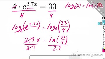 Solve exponential equations using logarithms: base-10 and base-e : Khan Academy