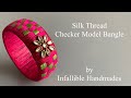 Silk Thread Checker Model Bangle | Bangles Design | Silk Thread Bangles