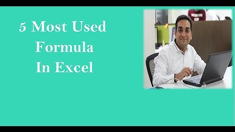 5 Most Important Excel Formula in Hindi