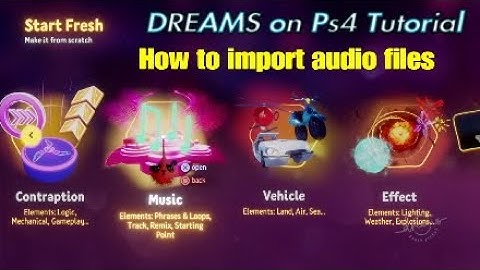 Dreams Ps4 Tutorial //Import Music and Audio// How to import Audio from Phone into DREAMS! Mp3 too!