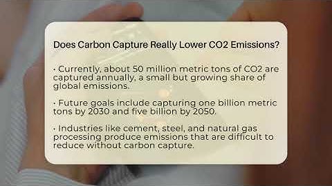 Does Carbon Capture Really Lower CO2 Emissions? - Talking Tech Trends
