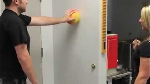 Wall Ball Shoulder Scapular Stabilization
