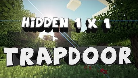 Minecraft - How to make a hidden trapdoor - 1X1 - cheap & compact