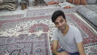The last step of Persian carpet making