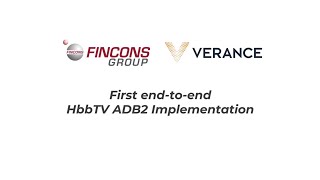 HbbTV Awards 2021 - Fincons and Verance - First HbbTV ADB2 Implementation