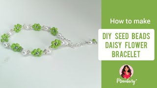 Easy DIY: Seed Bead Daisy Flower Bracelet Tutorial