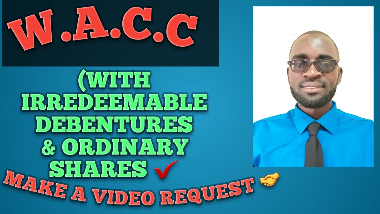 W A C C How To Calculate Weighted Average Cost Of Capital W A C C Explained With Example YouTube