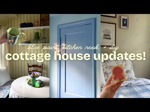 a week of house projects 🏡 painting, cozy cottage decorating & diy wallpaper