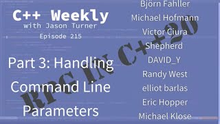 C++ Weekly - Ep 215 - An RPG in C++20: Part 3 - Handling Command Line Parameters