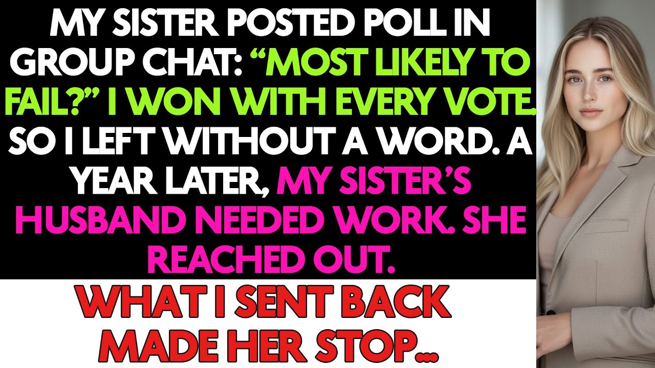 My Sister Posted A “Most Likely To Fail” Poll In Our Family Chat. I Won With Every