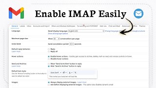 How to enable IMAP in Gmail (Mail Integration)
