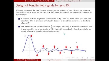 Design of Band limited Signals for Controlled ISI  Part 2