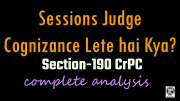 "May take Cognizance" Section 193 CrPC | Sessions Judges Power to take Cognizance | #tlpacademy