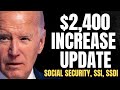 Social Security&#39;s $2400 INCREASE in 2024 (The Reality For Social Security, SSI, SSDI Payments)