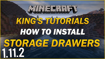 Minecraft 1.11.2: How to install Storage Drawers Mod 1.11.2 | Minecraft Tutorial