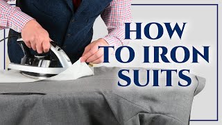 How To Iron A Suit, Blazer or Sport Coat - How To Press Suits, Sleeves, Back... Gentleman