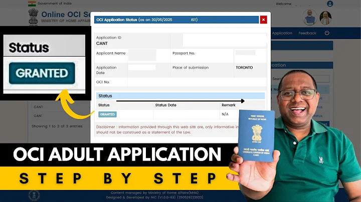 Apply for OCI in 2025 | New Website, Full Process, Zero Mistakes!