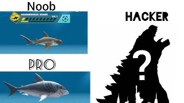 Noob vs Pro vs Hacker | hungry shark e.
