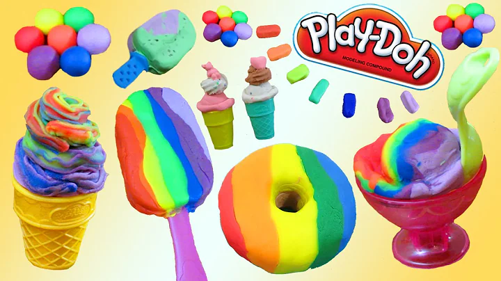 Play Doh Desserts, Ice Cream, Cakes, Donuts and Ba...