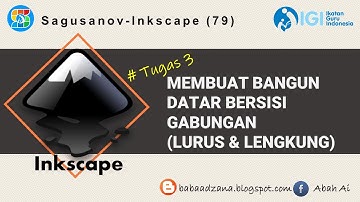 Inkscape 79 - Membuat Bangun Datar Bersisi Gabungan (Sisi Lurus & Lengkung)