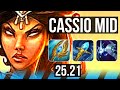 CASSIOPEIA Vs DIANA MID Rank 2 Rank 1 Cassio 11 1 6 Godlike VN Challenger 25 21
