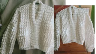 you can't resist to crochet this cardigan