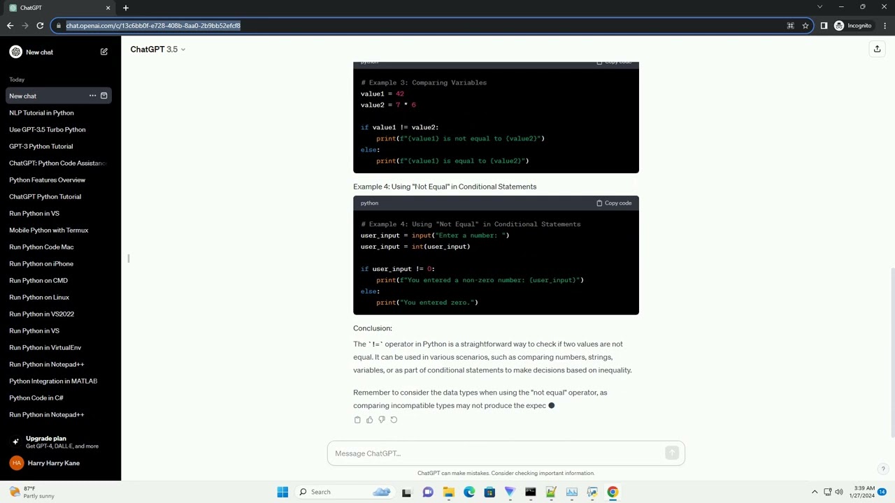 Not Equal Symbol In Python