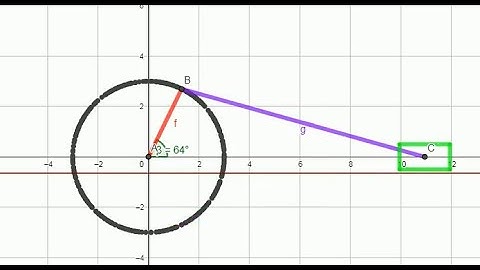 Slider Crank Mechanism animation/simulation using GeoGebra