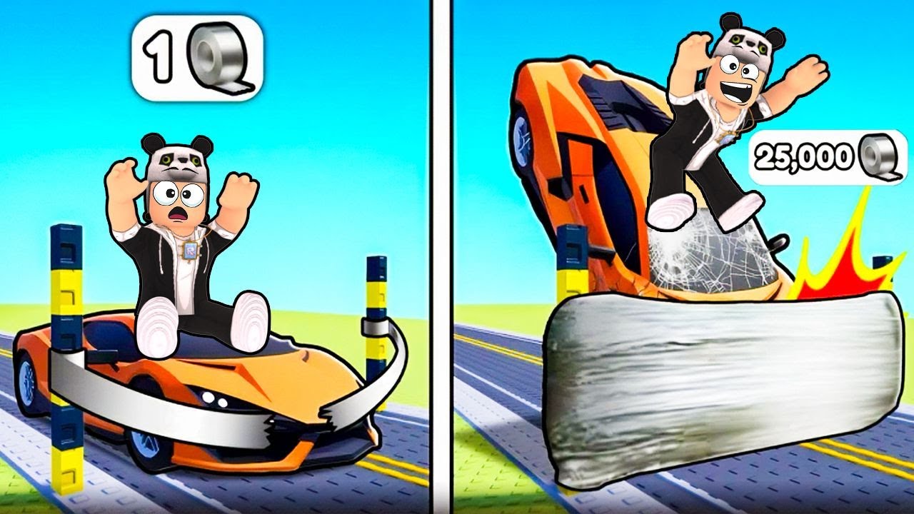 1 ЛЕНТА против 25 000 ЛЕНТ! Я нырнул на своей тачке! — Roblox