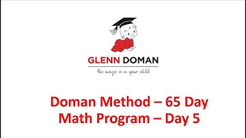 Glenn Doman 65 Day Math Program - Day 5 (Numbers 1 to 10)